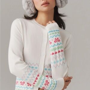 Anthropologie NWT Beach Riot Ally Bow Cardigan Sweater, Size: M, Valentines Day